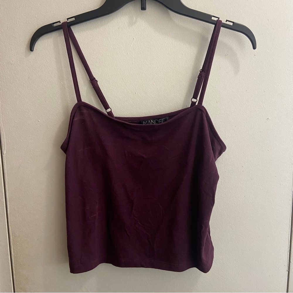 Mandee Cropped Adjustable Tank Top